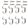 Dorytop 8-Pack Jewelry Hooks, Mini Small Hooks Necklace Hook Door