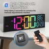 Mee 2ou 16.5" Large LED Wall Clock with Bluetooth Sync,