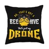 Beehive Drone Pilot Quadcopter Quadrotor Multicopter Camera Throw Pillow