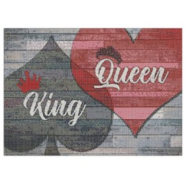 MISHBAY Diamond Painting Heart - 30 x 40 cm Diamond Painting Adults - Diamond Painting Pictures Love - DIY Romantic Surprise for Him and Her