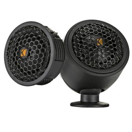 KICKER 51KST2004 3/4" (20mm) Tweeters, Includes X-Overs and Swivel Mount, 10-65 Watts RMS, 195 Watts Peak, 4-Ohm (Renewed)