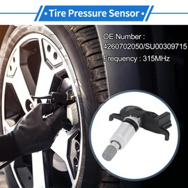 REPAIROCK Tire Pressure Sensor Tire Pressure Monitoring Sensor 315 MHz No.4260702050/SU00309715 for Toyota 4 Runner 2020-2023 for Toyota Camry 2018-2023