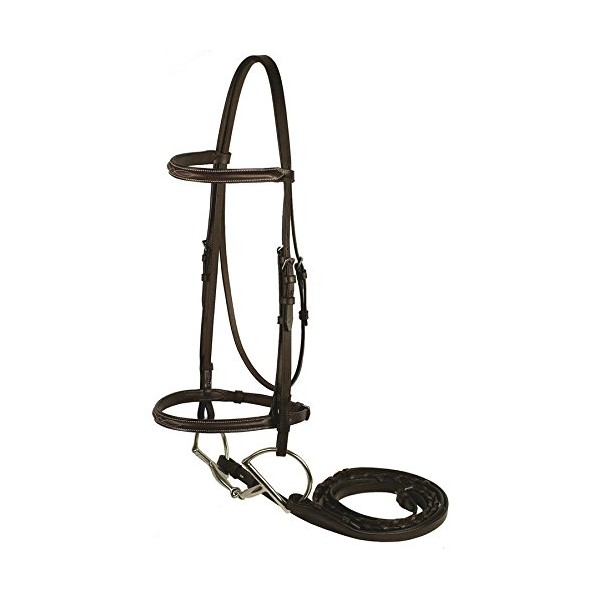 GATSBY LEATHER COMPANY 282480 Fancy Snaffle Bridle Havanna Brown, Horse