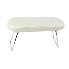 TENOL Salon Nail Art Hand Rest Foldable Manicure Wrist Arm Pillow Hand Rest Cushion Nail Table Station for Home Nail Beginner, White