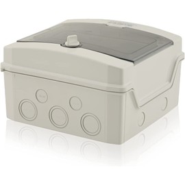 ETI Surface-Mounted Distributor IP65 Wet Room Distributor 1 Row 8 Modules Fuse Box Switch Box ECH