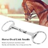 Horse Gag Ring Snaffle Bite Stainless Steel 125mm Loose Oval