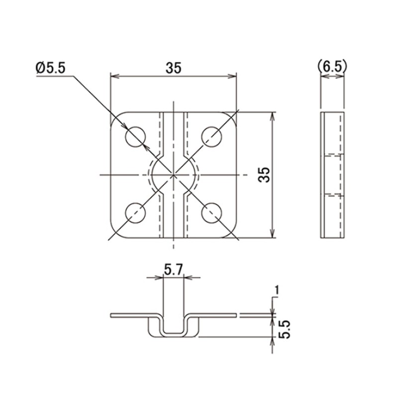 DAIDOHANT 10179586 Stainless Steel Fence Hardware [SUS304] (Length) 1.4 x