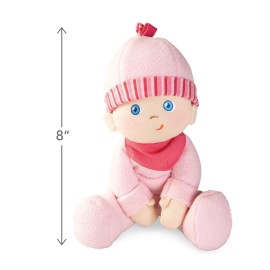 HABA Luisa Pink 8 Inch Soft Cuddly Newborn Baby Doll for Girls