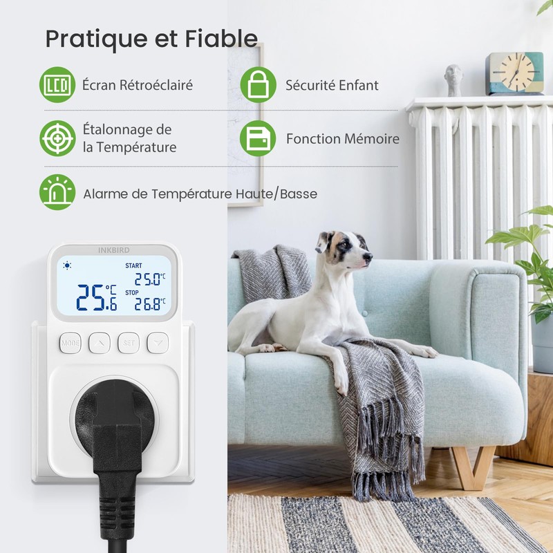 Inkbird ITC-C226T Socket for Temperature Controller with House FR