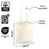 Cotton Tote Bags, Bulk Shopping Bag Cotton Bags, Multipack, 100%