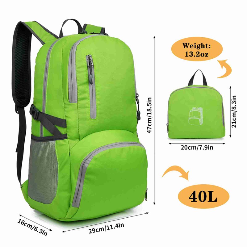 Lightweight Foldable Backpack Waterproof Packable Travel Hiking Backpack Daypack for