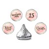 Quinceanera Sweet 15 Round Candy Sticker -Mis Quince Party Favors