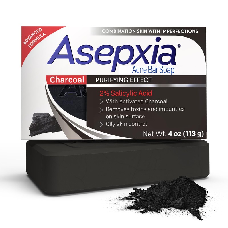 ASEPXIA CLEANSING BAR CHARCOAL 4 OZ