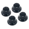 Vintage Forge Black Top Hat Bell Knobs Compatible with Gibson