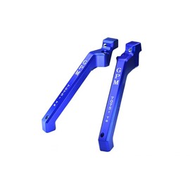 GPM Upgrades Aluminum 7075-T6 Rear Chassis Brace for 1/8 4WD Sledge Monster Truck (95076-4) RC Cars (Blue)