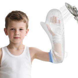 VALLEYWIND Waterproof Cast Covers for Shower Arm Kids Cast Protector for Bath Reusable Watertight Cast Bag for Broken Elbow Hand Wrists, Fit Arm Circumference 6.3" to 9.8"