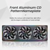 ​JONSBO ZA-360BR (Reverse) PC Case Fan,All(3)-in-One,Single Frame Unit with 3x120mm