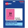 Avery Printable Rectangle Labels with Sure Feed Technology, 2/3" x
