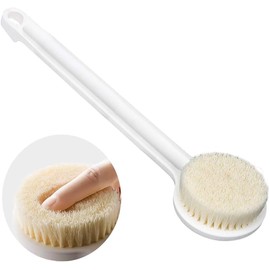 XKVUKXO Long Handle Body Brush, Manual Dry Brushing with Stiff Bristles, Exfoliating Bath Brush for Back & Body