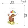 Twizler Get Well Soon Card Highland Cow - Get Well