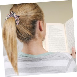 Ipetboom 8pcs French Style Floral Printed Ponytail Holders Women Scrunchies Fashion Hair Ties Hair Accessories for Women