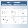 KYOTECH LED Surface-Mounted Light, Black, Surface-Mounted Spotlight, Flat with 6