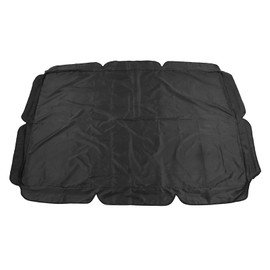 Outdoor Swing Canopy Waterproof Porch Top Cover Replacement UV Proof for Patio Yard Chair Black