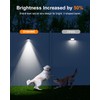 12 Pack Decorative Solar Powered Fence Lights Outdoor Waterproof with