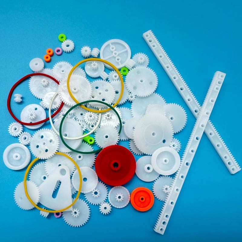 URIMPAVIDO 75PCS Plastic Gears for Motor RC Car DIY Toy