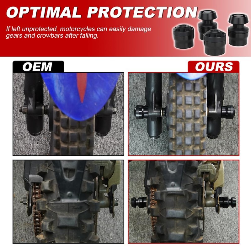 Xitomer Front Rear Axle Sliders Fit for 2024 Z500/ 2018-2024