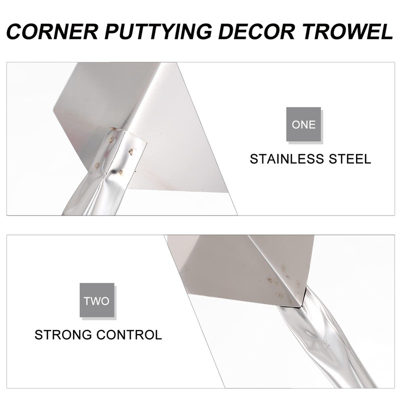 Angoily 6pcs External Corner Trowel Stainless Steel Outer Corner Tools