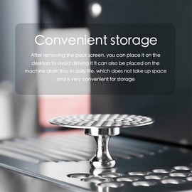 0.7MM Magnetized Espresso Puck Screen and Magnet Kit For Barista,304 Stainless Steel Espresso Filter Screen,Reusable Coffee Filter Mesh For Potafilter Basket (58MM)