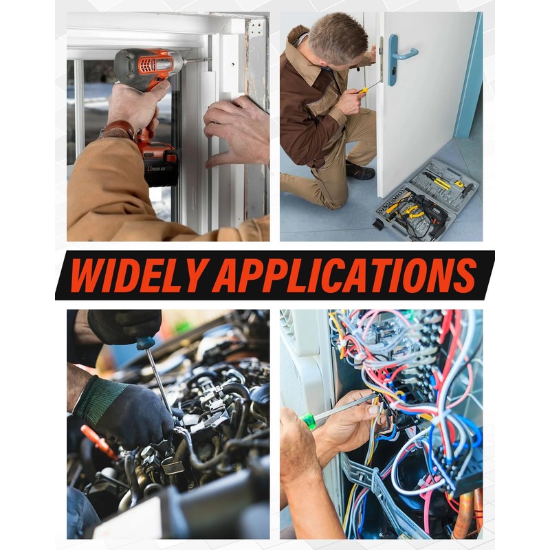 500 Pieces Flat Washers, Jeboler White Washers Plastic Nylon Spacers,