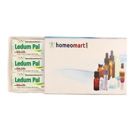 Homeomart.com Ledum Palustre Homeopathy Pellets (Pills) in 1M Potency; Pack of 3