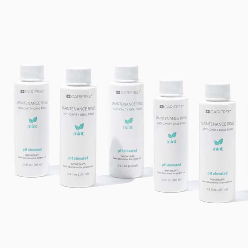 CariFree Maintenance Rinse, Mint Flavored, Travel Size for On-The-Go Convenience,