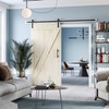 SMARTSTANDARD 8ft Barn Door Hardware Kit, Sliding Door Hardware Kit,