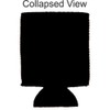 Blacked Out Collapsible Can Coolie Black
