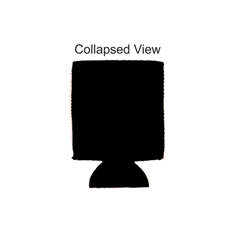 Blacked Out Collapsible Can Coolie Black