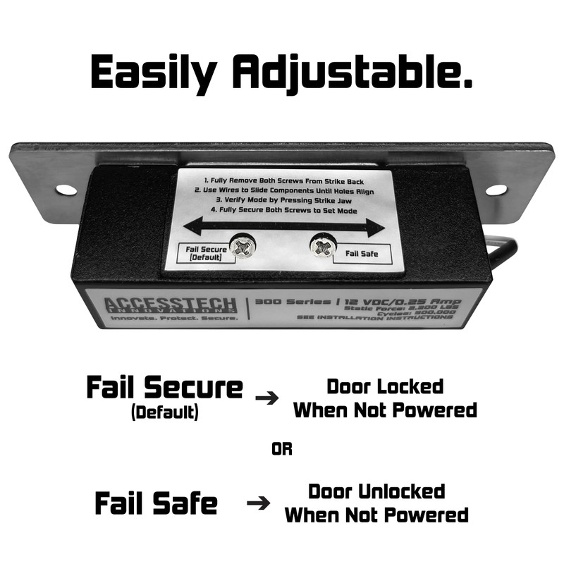 Heavy Duty Electric Strike Door Lock ANSI Standard Access Control