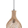 Kouboo Bottle Cane Rib Open Weave Pendant Lamp Natural
