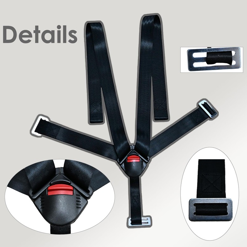 Universal Baby Highchair Stroller Pushchair 5pt 5 Point Harness with