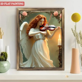 20x30 Inch Wooden Frame Painting with Hanging Kit Easy Installationsize: 20*30cm/10*12Inch, color: Brown