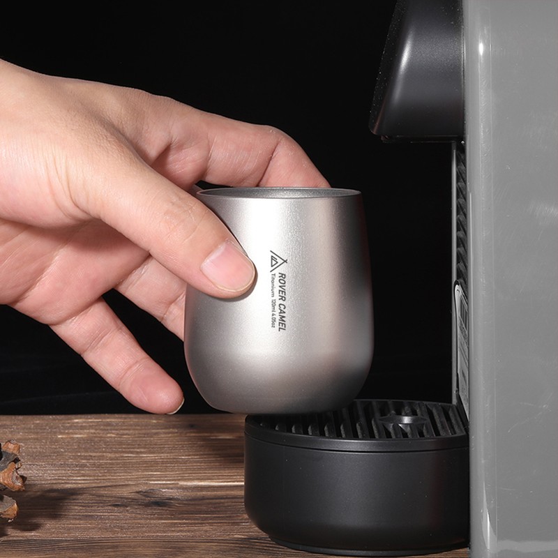 120ml Ultralight Titanium Double Wall Insulated Water Cup Tea Cup