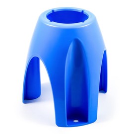 Camco - 21018 Universal Fit Plastic Water Filter Stand- Supports Water Filter in Upright Position to Reduce Hose Kinking and Maximize Water Flow Rate, Fits 4-Inch Filters - 40775, Blue