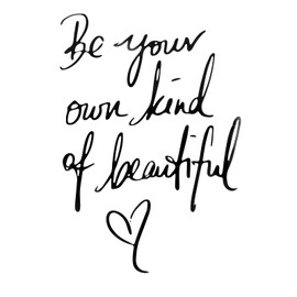 1pcs Inspirational Vinyl Wall Art Decal Be Your Own Kind of Beautiful Quotes Wall Sticker Be Your Own Kind of Beautiful Quote with Butterfly Design, Motivational Sticker for Living Room, Bedroom