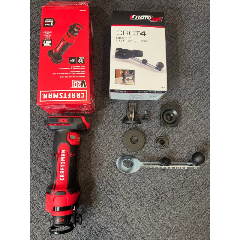 www.e-lectronics.net Adapter - craftsman v20 Drywall cut out tool -