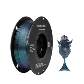PETG Filament 1.75mm, TINMORRY PETG-Eco 3D Printer Filament, Compatible with Bambu FDM 3D Printer, 1 KG 1 Spool, Chameleon Blue/Purple