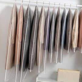 Clothing dust covers 5pcs translucent, neat closet organization ONE/60x100