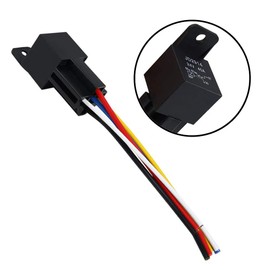 Gorniloxam 40 Amp 24V DC SPDT Relay Socket - Waterproof 5 Pin Relay Harness Plug, Replaces Type: JD-2914 (5pcs)