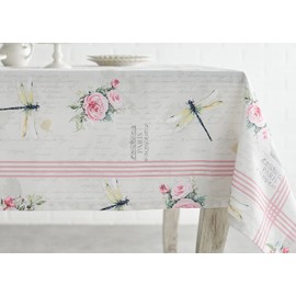 Maison d' Hermine Tablecloth 100% Cotton 140x230cm Washable Square Table Cover Decorative Easter Tablecloths for Dining, Buffet Parties & Camping, Champ De Mars - Spring/Summer